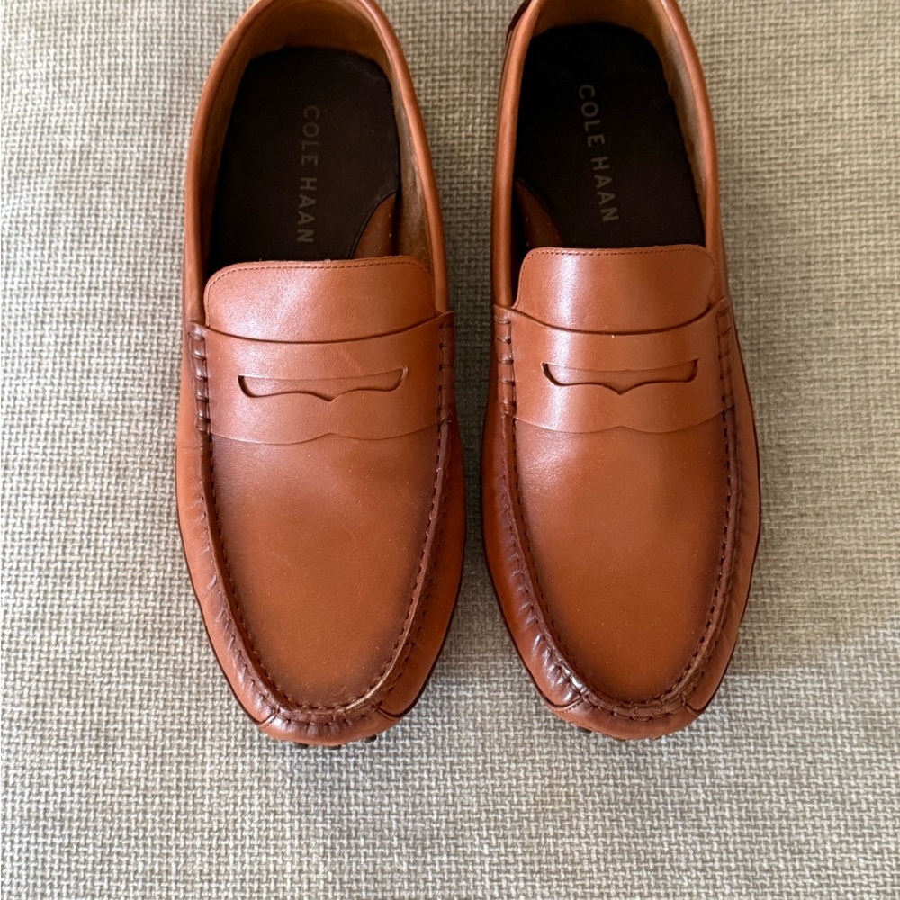 Cole Haan Men's Tan Leather Loafers